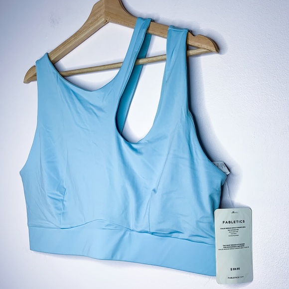 NWT Fabletics Cut Out Shoulder Sports Bra 1X Plus - Picture 6 of 9